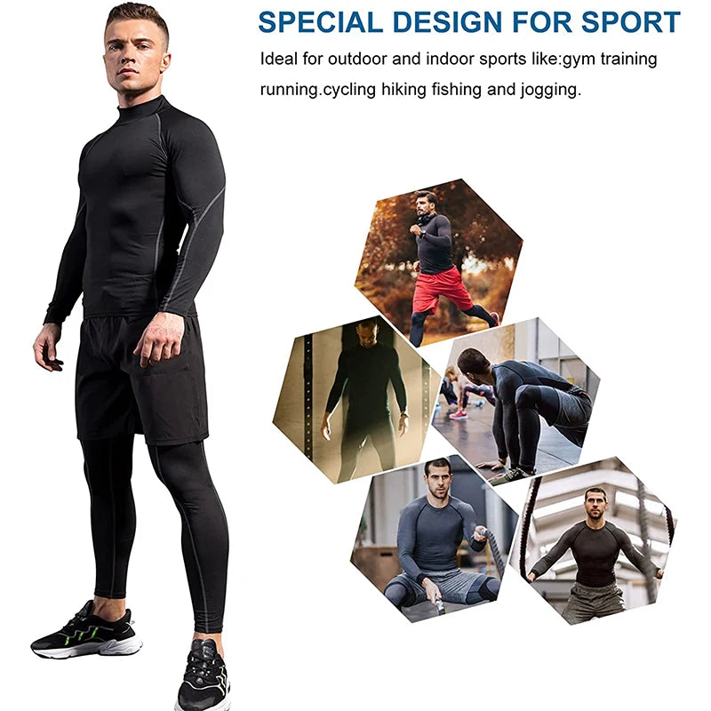 T-shirt de Compression Sportif pour Homme™